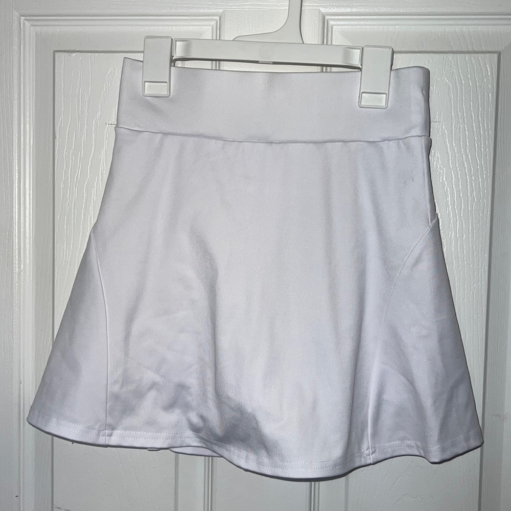 White tennis skort